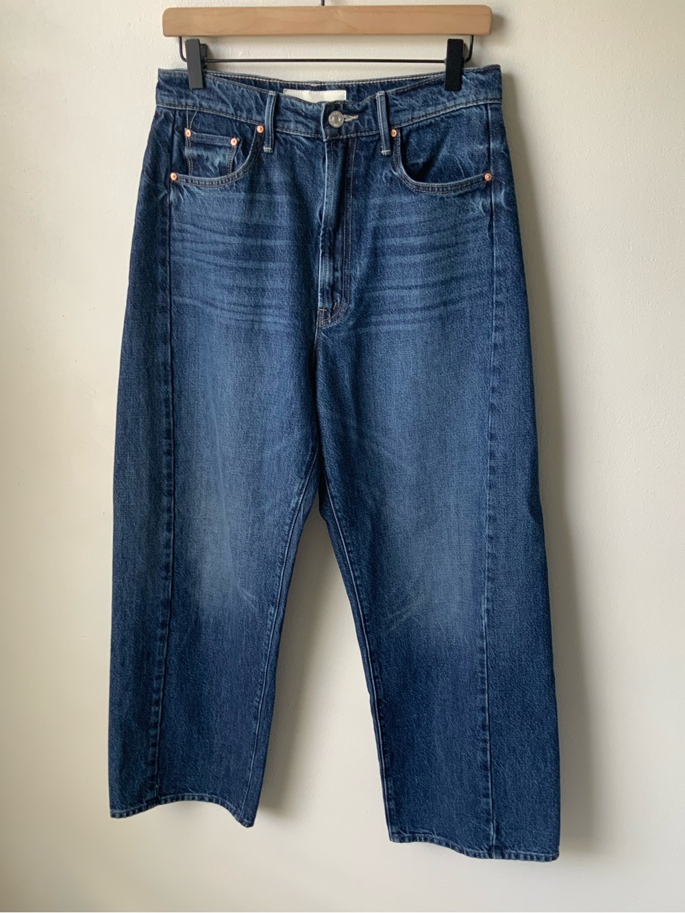 MOTHER SUPERIOR Jeans Half-Pipe Ankle Did You Bring Me Anything Blue Size 28 - Picture 2 of 13